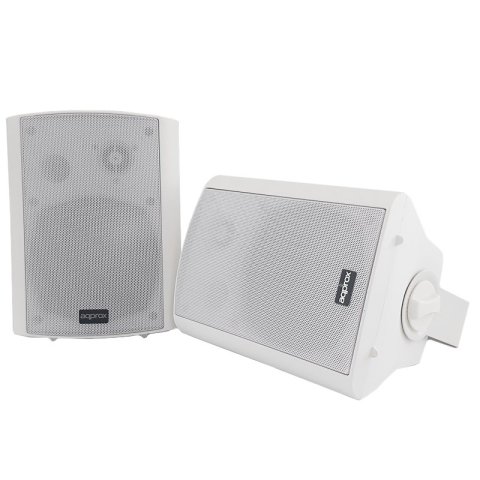 Altavoces 2.0 Autoamplificados Approx Color Blanco 30w Por Canal Input 2xrca 1xjack 1x5 Pin Bt