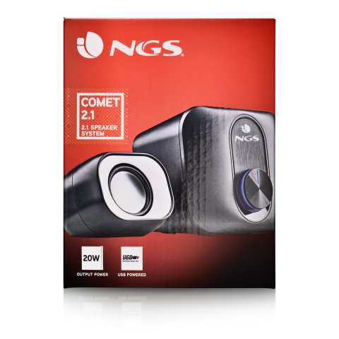 Altavoces 2.1 Ngs Mini Comet Usb 20w Color Negro