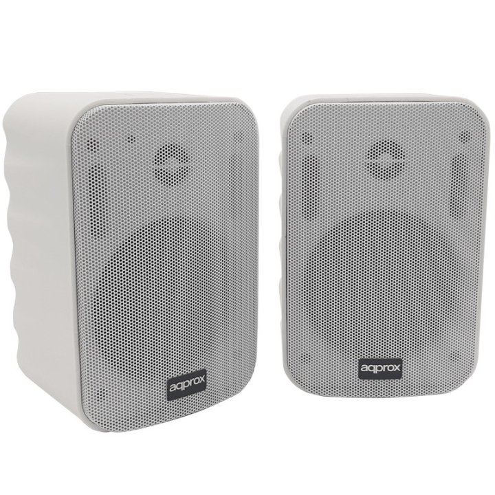 Altavoces 2.0 Bluetooth Autoamplificados Approx Tws 20w Por Canal Bt 4.1 Con Soporte Para Colgar Especificos Para Salas Y Aul