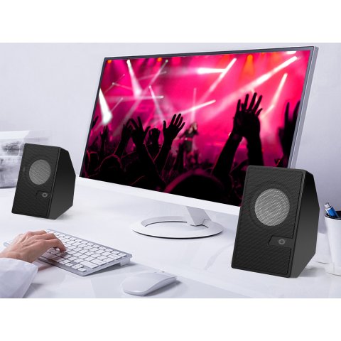 Altavoces 2.0 Bluetooth Conceptronic Bjorn02b 6w Color Negro Jack 3.5" Y Alimentacion Usb
