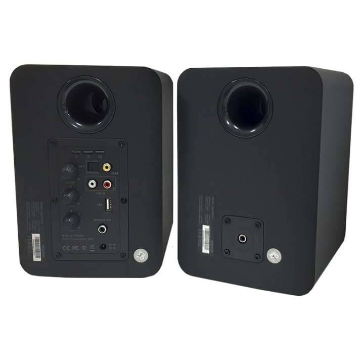 Altavoces 2.0 Bluetooth Autoamplificados Approx Appspk02bk 30w Por Canal Bt5.0 Rca Optical Coaxial Usb Incluye Soporte Pared 