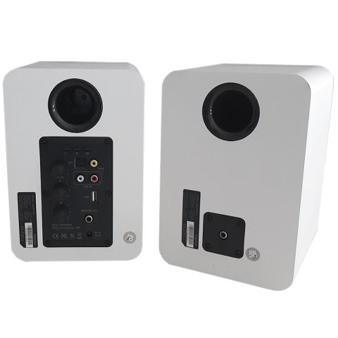 Altavoces 2.0 Bluetooth Autoamplificados Approx Appspk02wh 30w Por Canal Bt5.0 Rca Optical Coaxial Usb Incluye Soporte Pared 