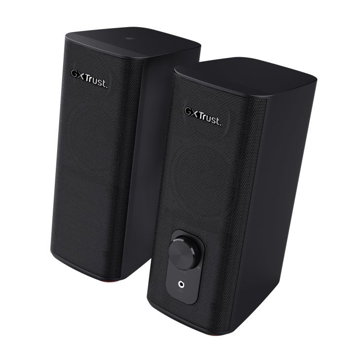 Altavoces 2.0 Bluetooth Trust Cetic 24970 18w Color Negro Bt Y Jack 3.5mm Control De Volumen Alimentado Por Usb