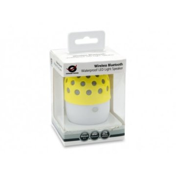 Altavoz Bluetooth Portable Conceptronic Con Luz Led Cspkbtwphly Color Amarillo 2