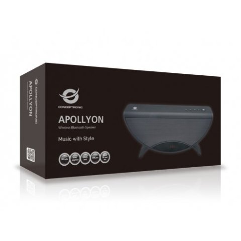Altavoz Bluetooth Portable Conceptronic Apollyon Color Rojo Reproduce Mp3 Desde Usb microsd Radio Fm Manos Libres 10w