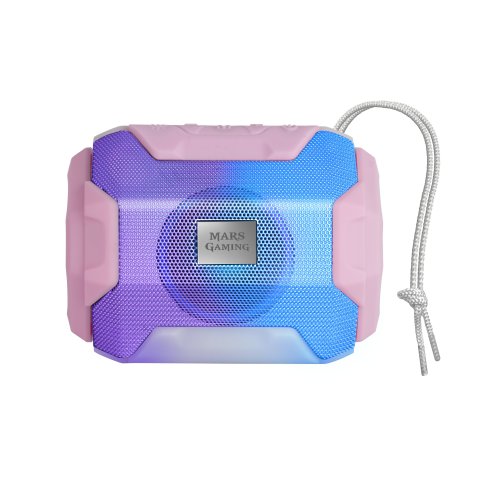 Altavoz Bluetooth Portable Mas Gaming Msbax Pink 10w Radio Fm, Puerto Usb Y Microsd Iluminacion Rgb 8 Efectos