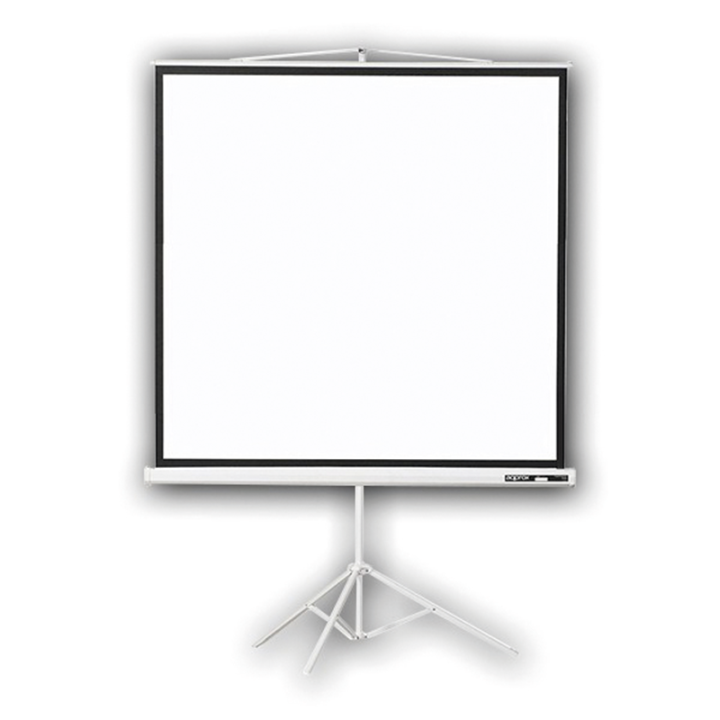 Pantalla Con Tripode Approx (100") 180x180 Para Proyector, Tela Blanco Mate Y Trasera Negra Opaca