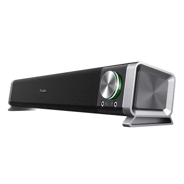 Barra De Sonido Trust Asto Horizontal 12w Control De Volumen Conexion Auricular Y Microfono 21046 2