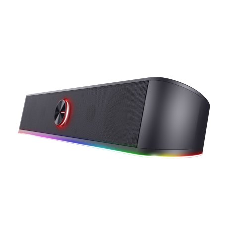 Altavoz Trust Soundbar Gxt Thorne Rgb Illuminated 12w Cable Auxiliar Para Audio Usb Para Alimentacion 24007