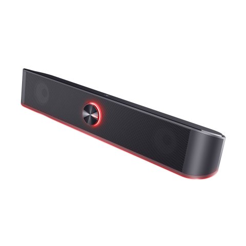 Altavoz Trust Soundbar Gxt Thorne Rgb Illuminated 12w Cable Auxiliar Para Audio Usb Para Alimentacion 24007