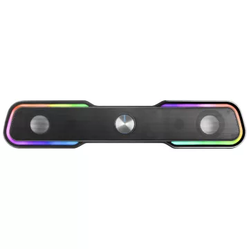 Barra De Sonido Bluetooth Mars Gaming Msbx Black 10w Rms Iluminacion Rgb Dinamico Procesador Dsp 2
