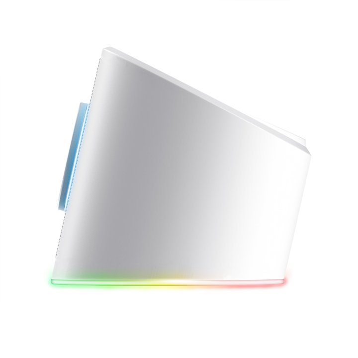 Barra De Sonido Trust Gxt Thorne Blanco 25110 Rgb 12w Jack 3.5mm Alimentado Usb Control De Volumen