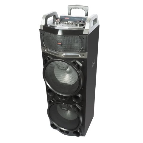 Altavoz Bluetooth Trolley Aiwa Kbtus-900 Bluetooth 4.2 Salida 100w Rms Bateria 7000mah Radio Fm 2 Microfonos Inalambricos Inc