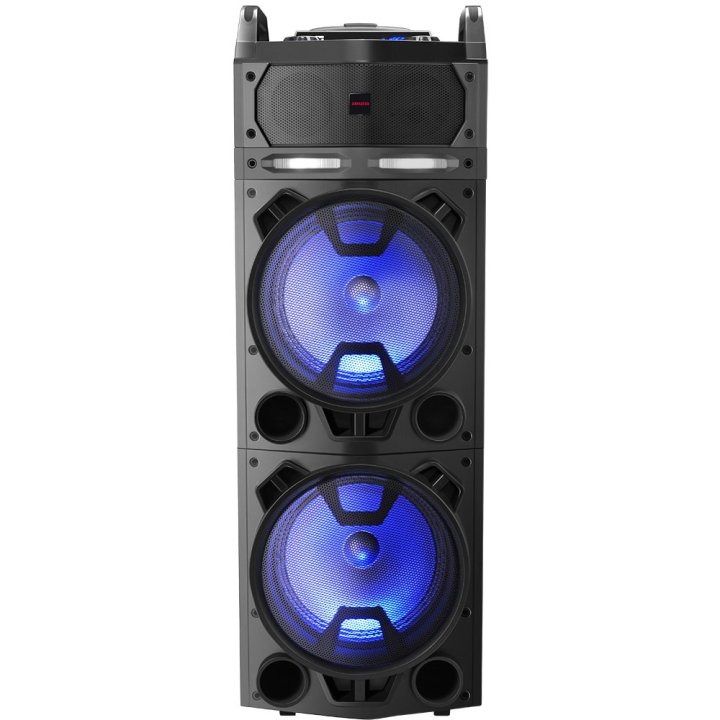 Altavoz Bluetooth Trolley Aiwa Kbtus-900 Bluetooth 4.2 Salida 100w Rms Bateria 7000mah Radio Fm 2 Microfonos Inalambricos Inc