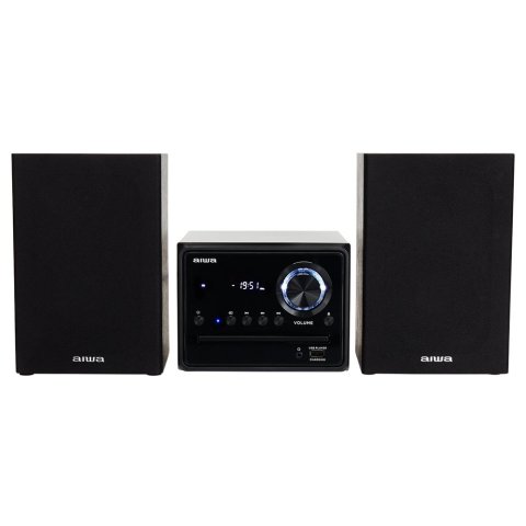 Micro Cadena De Musica Aiwa Msbtu-300 Bluetooth 4.2 Reproductor De Cd   Usb Radio Fm 2 Altavoces 10+10w Rms