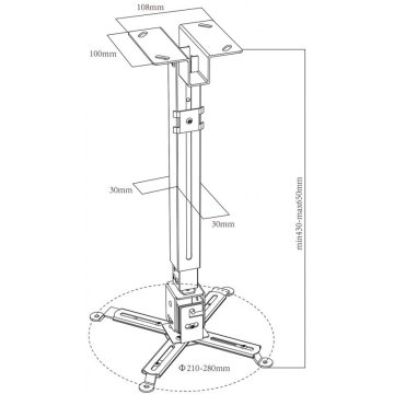 Soporte De Proyector Approx Inclinable Vesa Maximo... 2