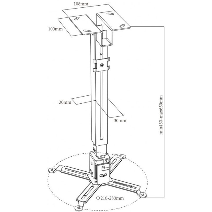 Soporte De Proyector Approx Inclinable Vesa...