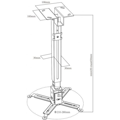 Soporte De Proyector Approx Inclinable Vesa...