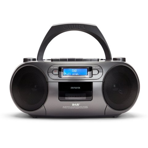 Radio Cd Bluetooth Portable Aiwa Boombox Bbtc-660dab Plata Radio 6w Rms Bt Radio Fm Mp3 Casetes Usb 