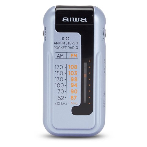 Radio Analogica Mini Aiwa R-22sl Am fm Hyperbass Color Silver