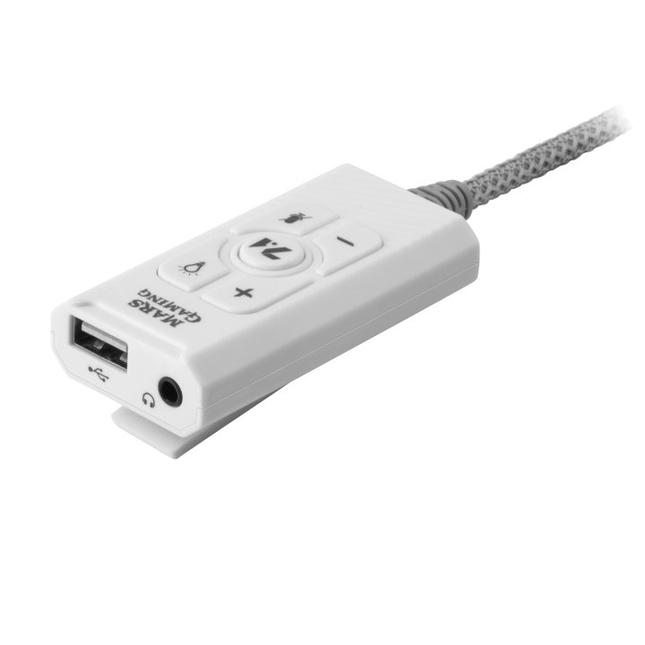 Tarjeta De Sonido Usb 7.1 Mars Gaming Msc2 White Sonido Profesional Conexion Jack 3.5mm Y Puerto Usb