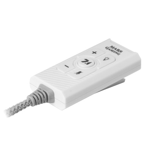 Tarjeta De Sonido Usb 7.1 Mars Gaming Msc2 White Sonido Profesional Conexion Jack 3.5mm Y Puerto Usb