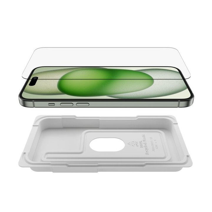 Protector De Pantalla Belkin Ova136zz Iphone 15 Plus  14 Pro Max Temperedglass Screenforce
