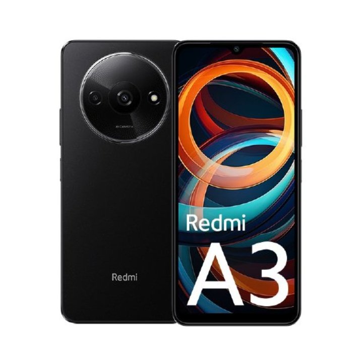 Smartphone Xiaomi Redmi A3 6.71" 90hz 3gb 64gb 4g 5mp 8mp Bateria 5000mah Midnight Black