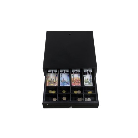 Tpv Cajon Portamonedas Equip Apertura Manual Y Automatica Conector Rj11 Color Negro