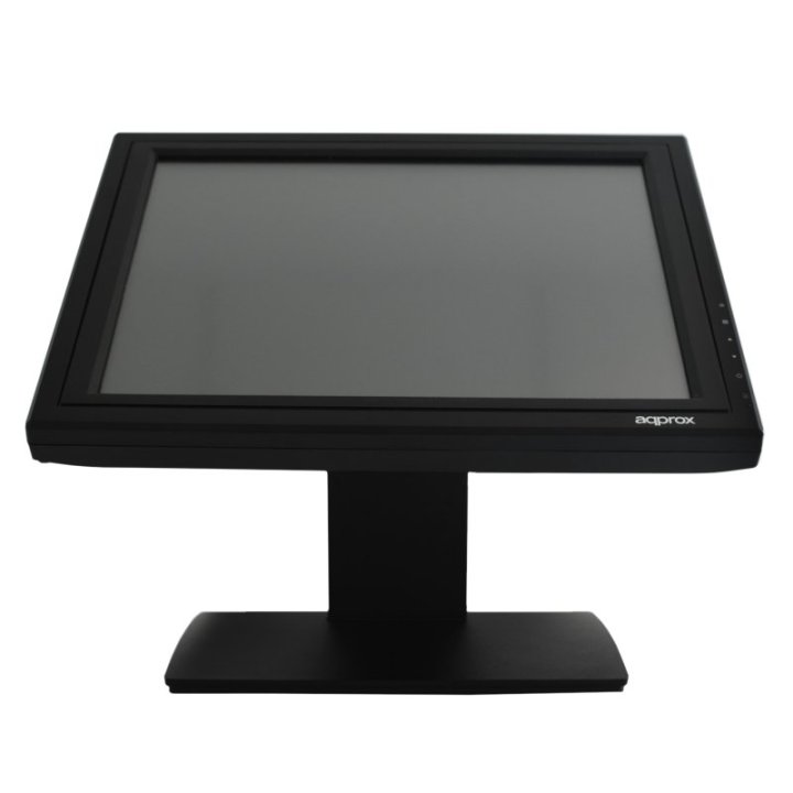 Monitor 15" Tactil Resistiva Tpv Approx Appmt15w5 Vga Negro 5ms 300cd m2 Tactil De 5 Hilos Con Controlador Eeti Grado A+
