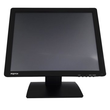 Monitor 17" Tactil Tpv Approx Appmt17w5 Vga, Usb, Negro 5ms 300cd m2 Inclinable Base Antivibración, Tactil De 5 Hilos 2