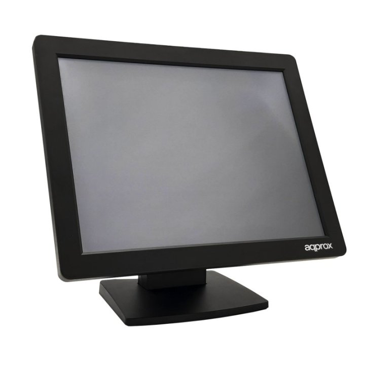 Monitor 15" Tactil Resistiva Tpv Approx Appmt15w4 4 3 Vga Negro 5ms 300cd m2 Tactil De 4 Hilos Grado A+ Vesa 75x75