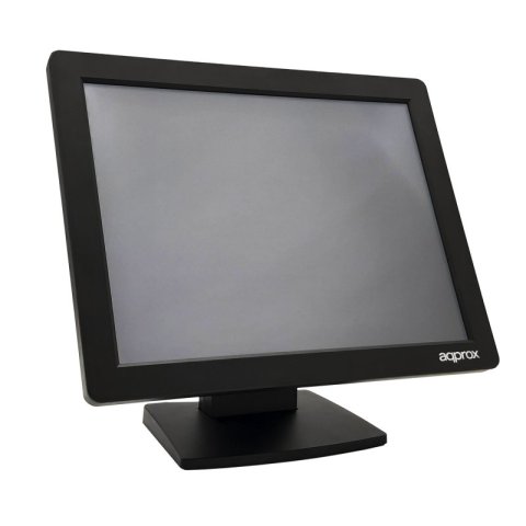 Monitor 15" Tactil Resistiva Tpv Approx Appmt15w4 4 3 Vga Negro 5ms 300cd m2 Tactil De 4 Hilos Grado A+ Vesa 75x75