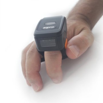 Scaner Codigo De Barras Mini Tipo Anillo Inalambrico Approx Appls12r Bluetooth Y Rf Lector 1d 2