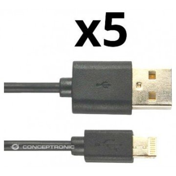 Cable Usb-a A Lightning 2m Nortess Kit 5 Unidades Iphone...