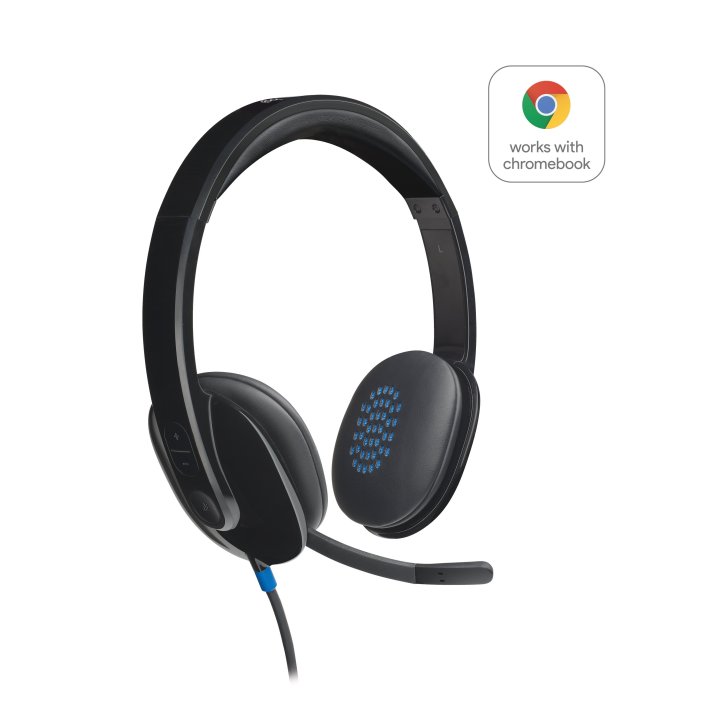 Headset Logitech H540 Audio De Alto Rendimiento Con Supresion De Ruidos Color Negro P n 981-000480
