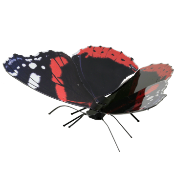 Maqueta 3d Metal Fascinations Mariposa Red Admiral...