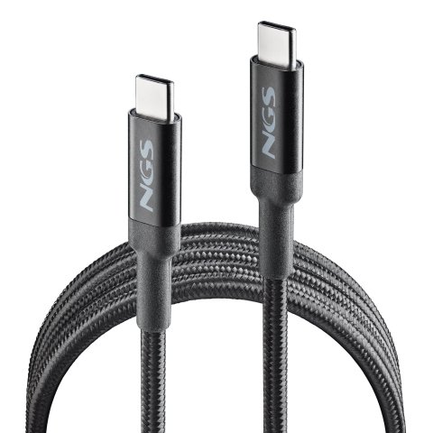 Cable De Carga Rapida Ngs Knot65w-3 Usb-c A Usb-c De 3m De Longitud
