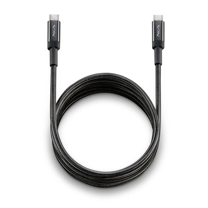 Cable De Carga Rapida Ngs Knot65w-3 Usb-c A Usb-c De 3m De Longitud