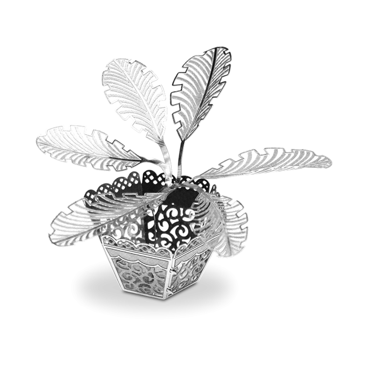 Maqueta 3d Metal Fascinations Planta Sago Palm Tree Montaje Sin Pegamento Ni Soldadura Maquetas 3d