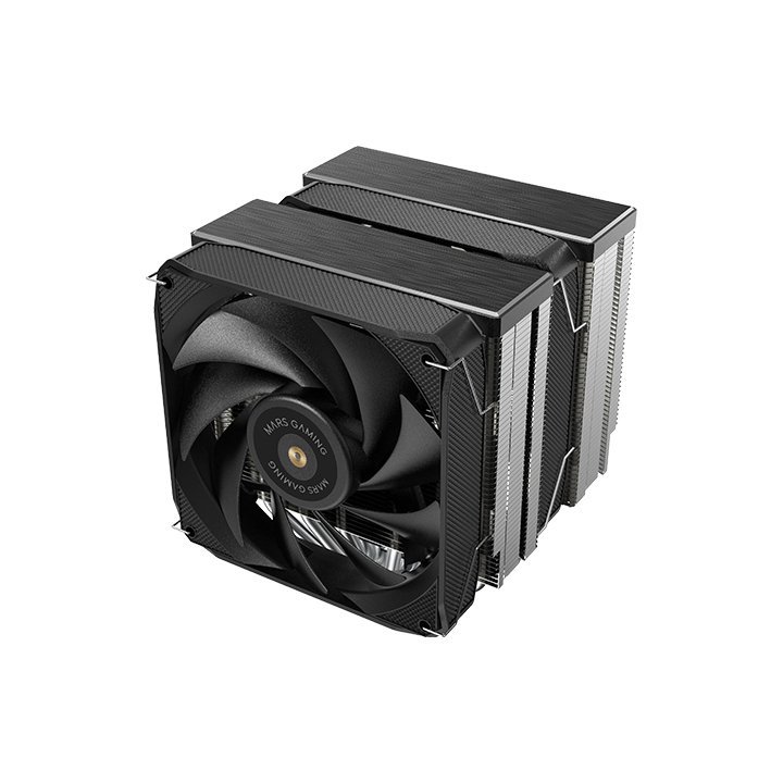 Ventilador Con Disipador De Cpu Mars Gaming Mcpu-xu9 Black Dual 9 Heatpipes Tdp 400w Doble Disipador