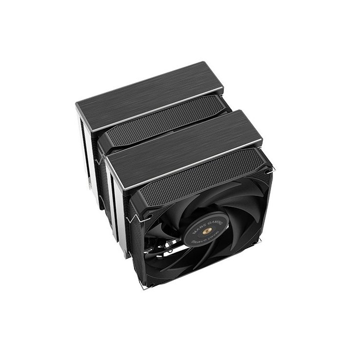 Ventilador Con Disipador De Cpu Mars Gaming Mcpu-xu9 Black Dual 9 Heatpipes Tdp 400w Doble Disipador