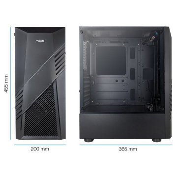 Caja Atx Tooq Tqgcc102-b "biohazard" Negra Atx/micro... 2