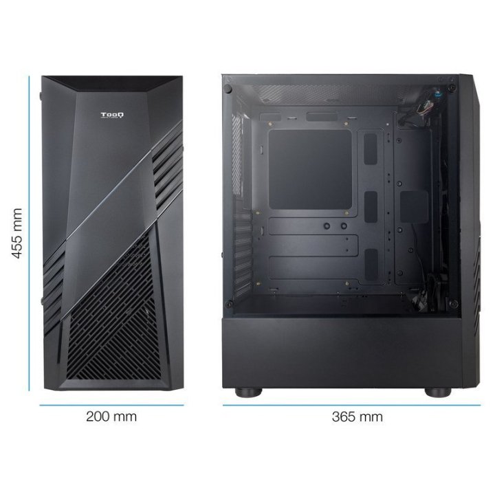 Caja Atx Tooq Tqgcc102-b "biohazard" Negra...
