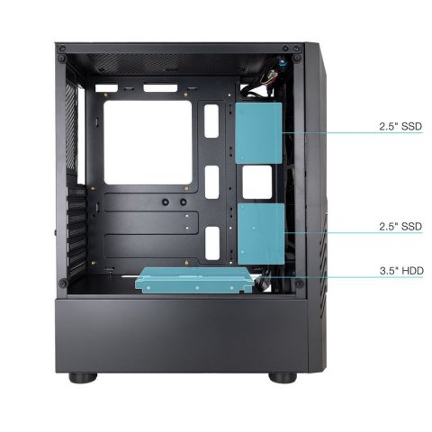Caja Atx Tooq Tqgcc102-b "biohazard" Negra...