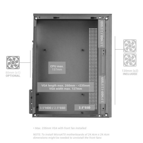 Caja Microatx Gaming Mars Gaming Mc-core Black...
