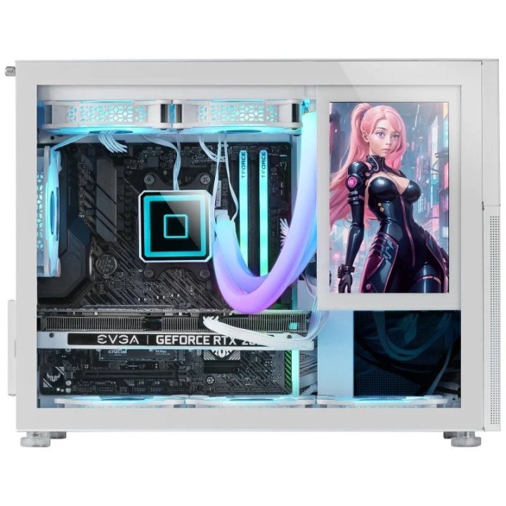Caja Microatx Gaming Mars Gaming Mc-lcd Blanca...