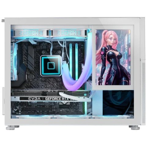 Caja Microatx Gaming Mars Gaming Mc-lcd Blanca...