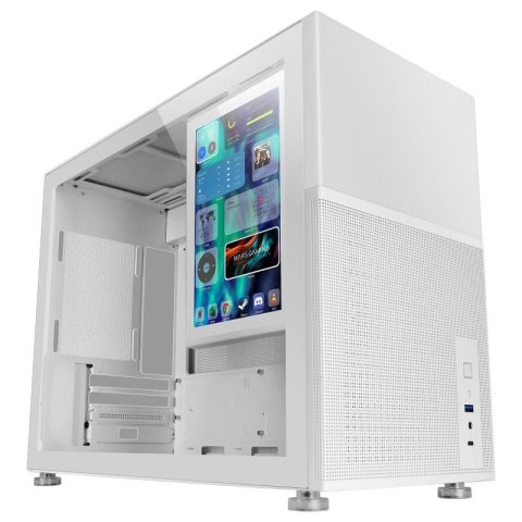 Caja Microatx Gaming Mars Gaming Mc-lcd Blanca...