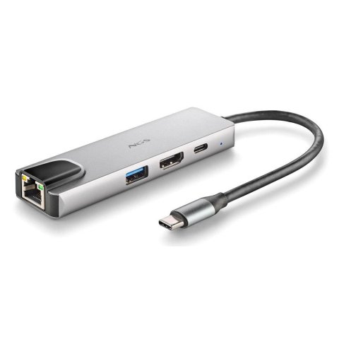 Adaptador Usb-c 4 En 1  Hdmi, Usb-c, Rj45 Y Usb 3,0